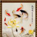 Nine fish, Lotus ()